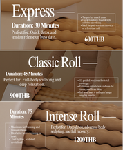 The Roll Room's Body Roll Therapy Service (Intense Roll 75 Mins)