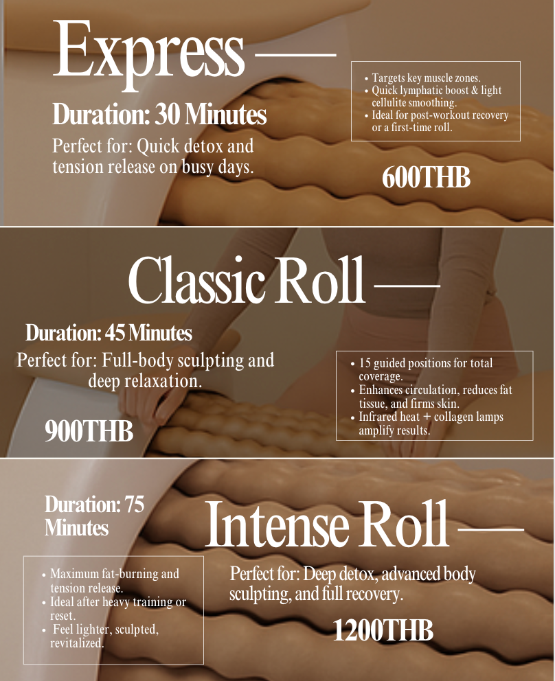 The Roll Room's Body Roll Therapy Service (Intense Roll 75 Mins)
