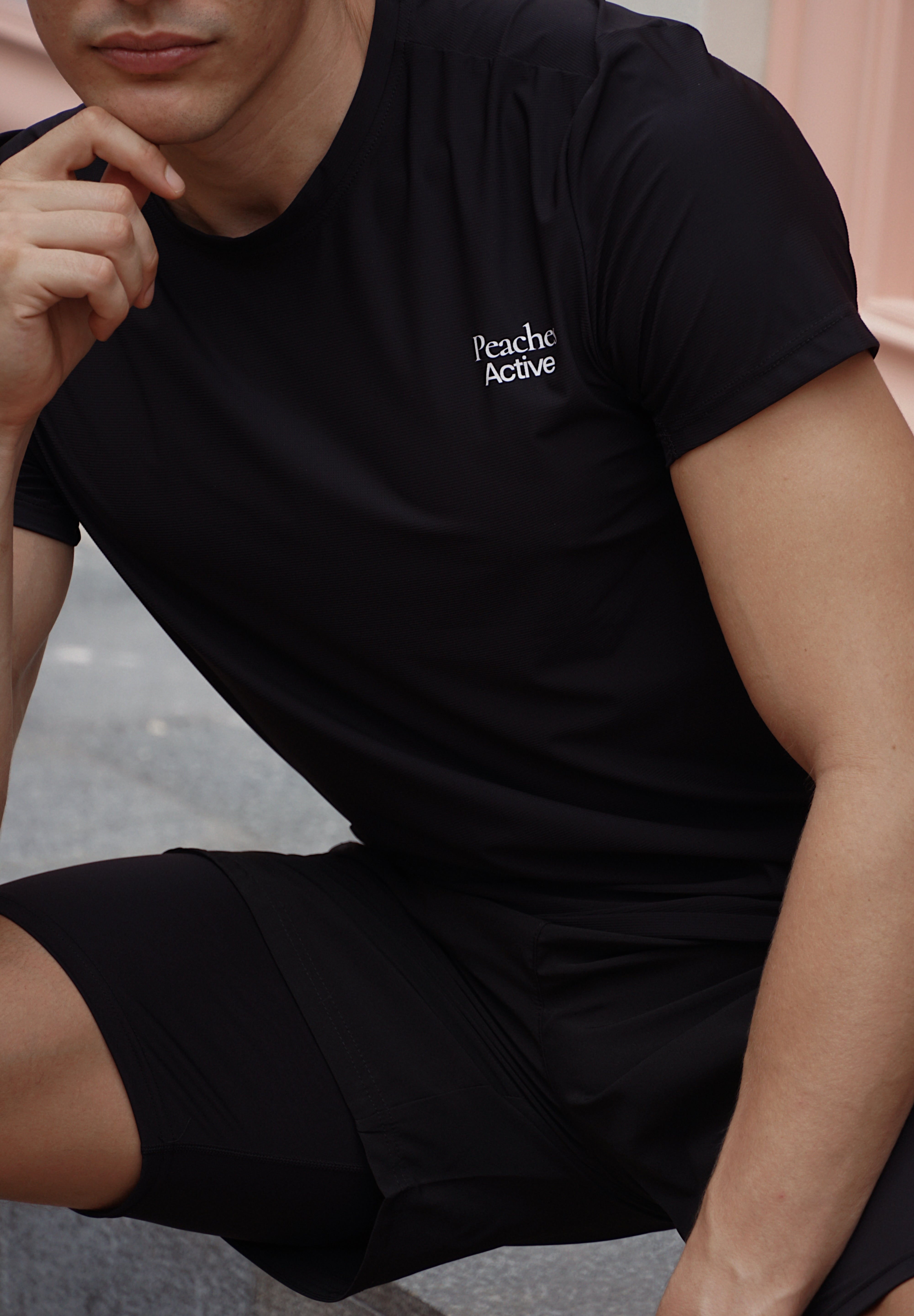 Peaches Men- Sport Crew Neck Tee