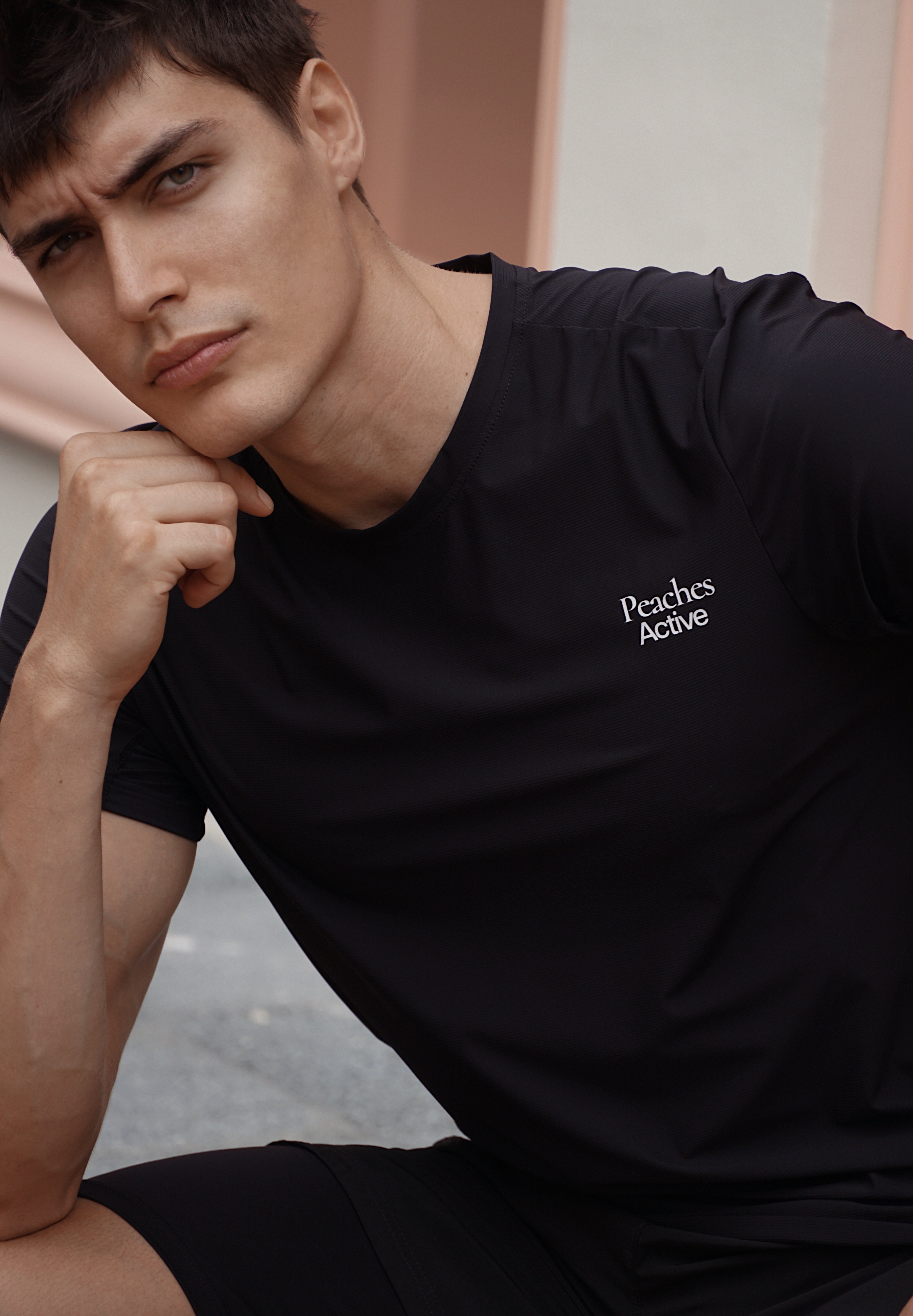 Peaches Men- Sport Crew Neck Tee