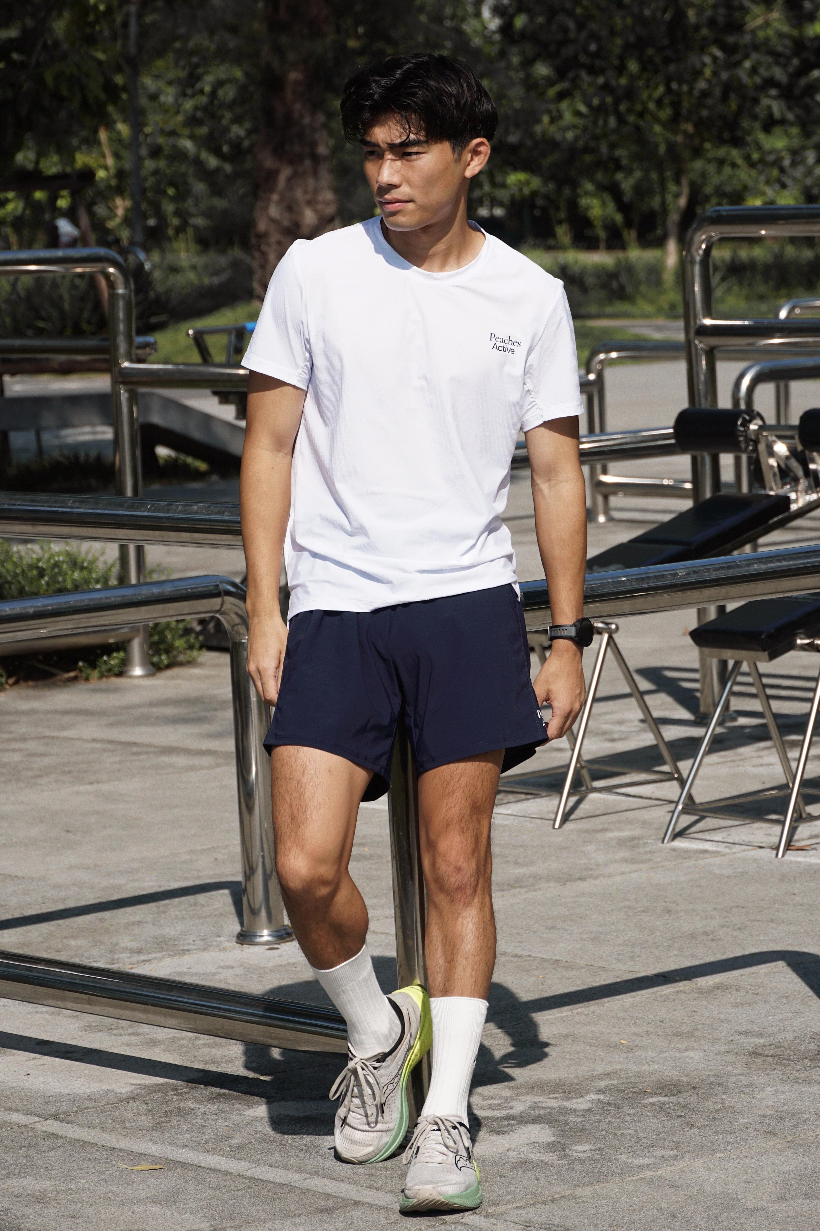 Peaches Men- Sport Crew Neck Tee