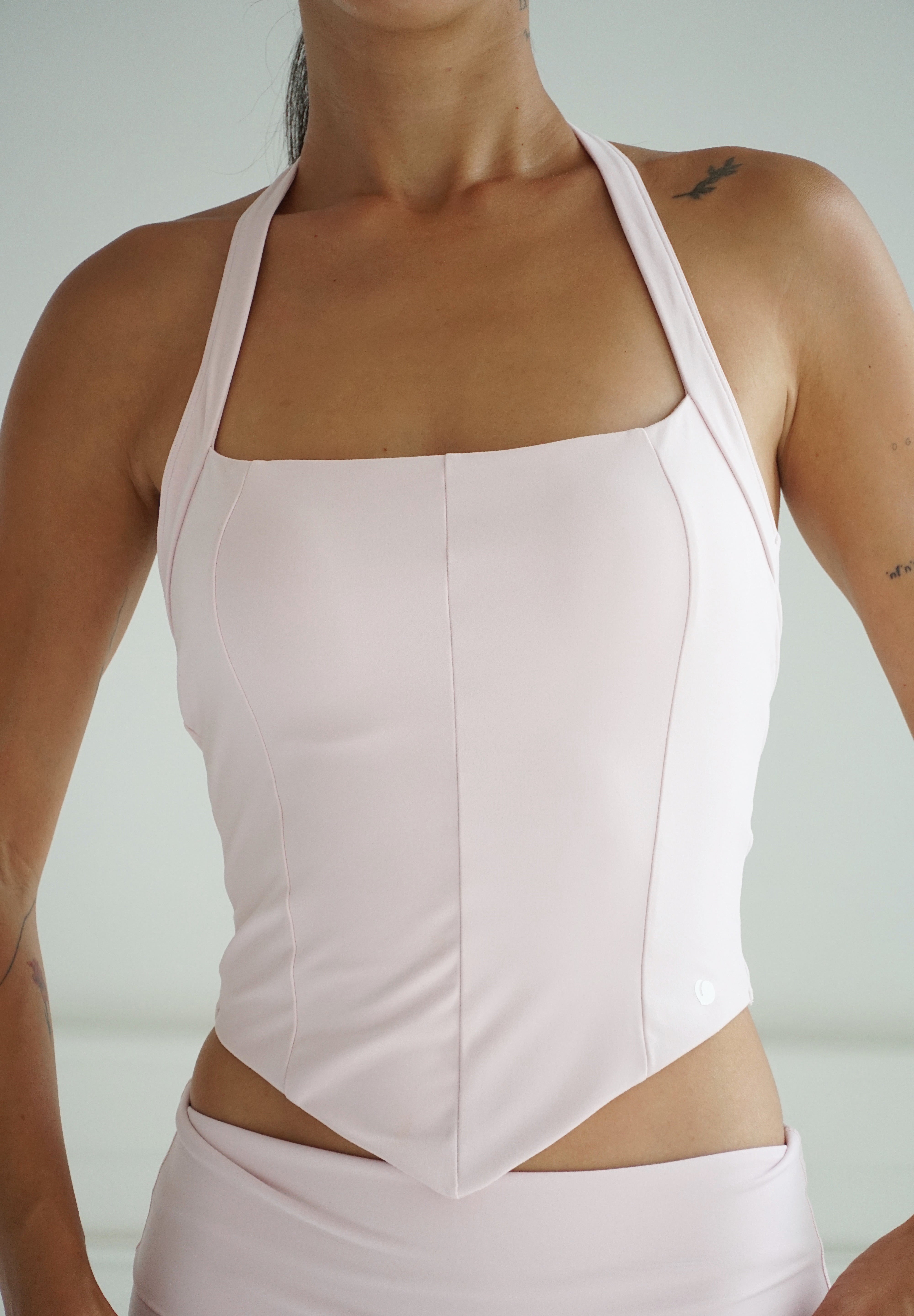 Halter V Corset Crop