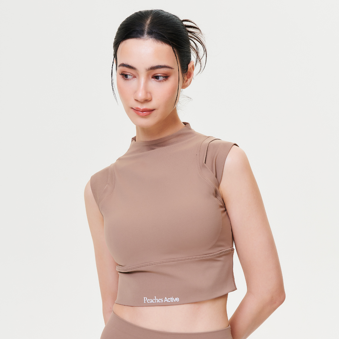 High Neck Crop Top Sportswear