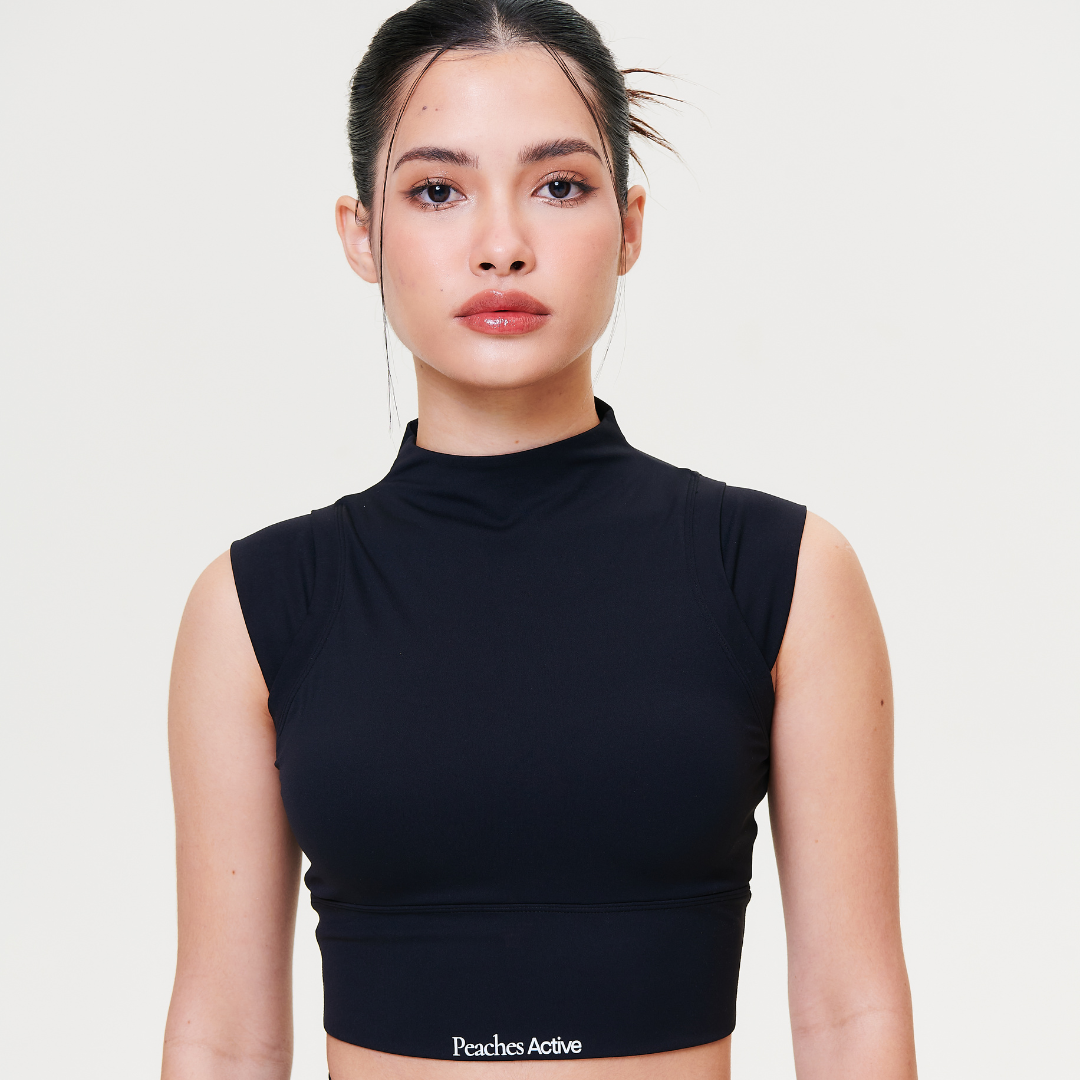 High Neck Crop Top Sportswear