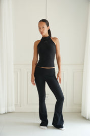 Foldover Flare Pants