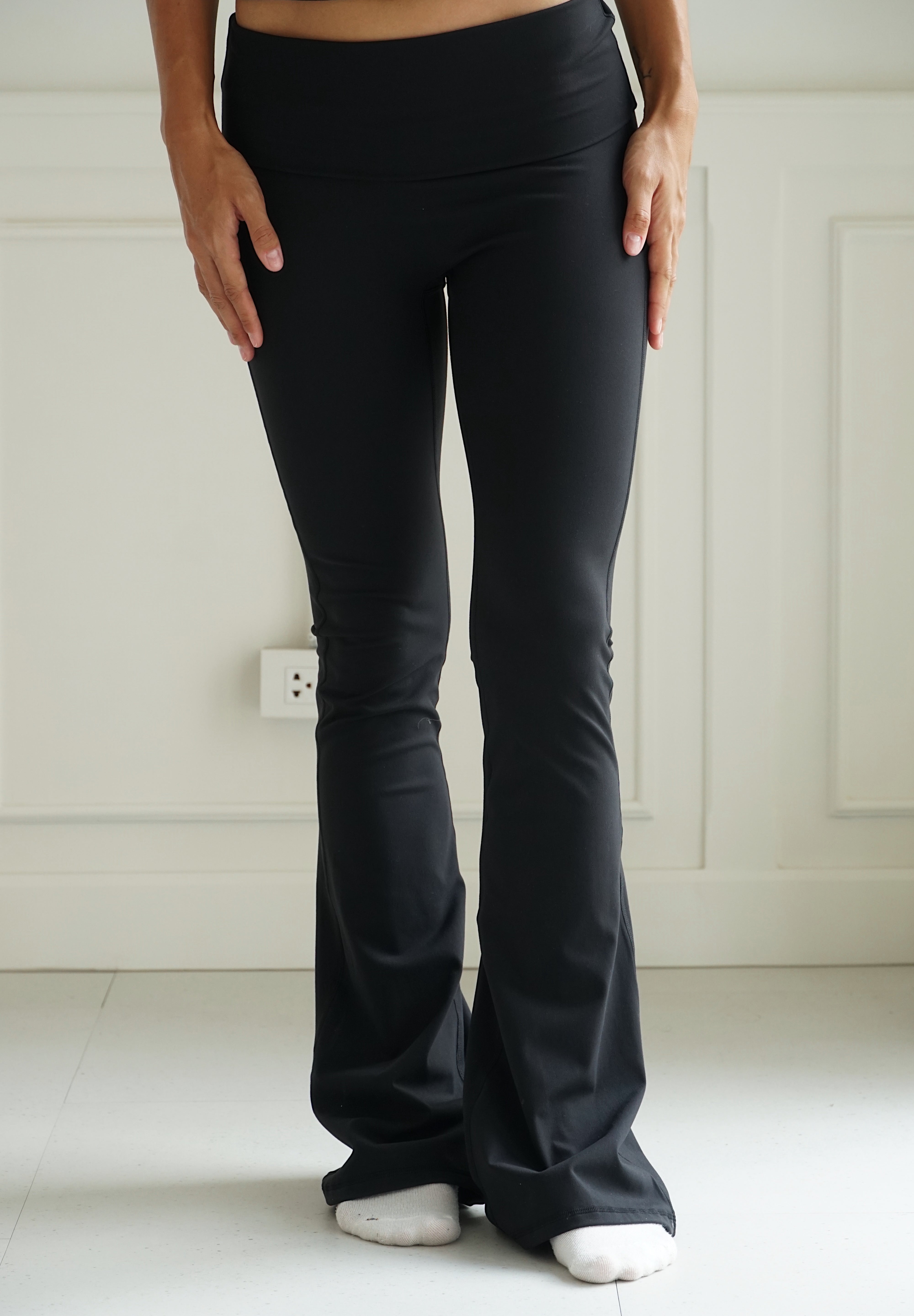 Foldover Flare Pants
