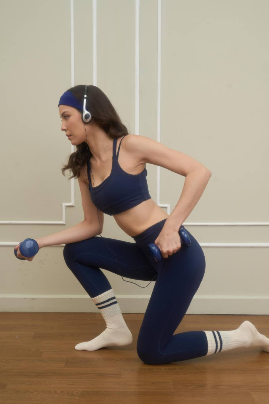 Peaches Active - Paris Double Layer Bra Solid Edition 2 Ink Navy